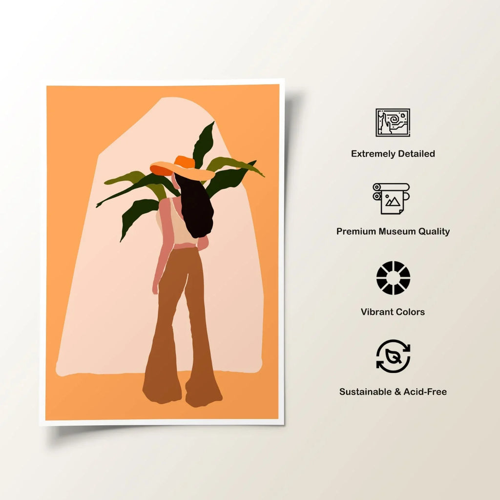 Bell bottoms ,Boho Wall Art Painting